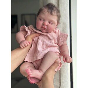 💫 Bnnpuu Reborn Baby Dolls Pink Soft Body Realistic Poseable Clothes Kids Gift